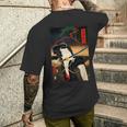 豊原くにちか ヴィンテージ江戸時代和歌舞伎アート メンズTシャツ バックプリント 彼への贈り物