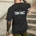 身近な虫図鑑_オニヤンマ メンズTシャツ バックプリント 彼への贈り物