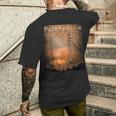送電鉄塔 -Pylonphilia- メンズTシャツ バックプリント 彼への贈り物