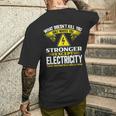 メンズ 電気工事士 面白い ラインマン メンズTシャツ バックプリント 彼への贈り物