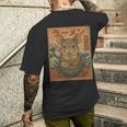 面白い かわいい ラーメン 和麺 チンチラ 食べる ラーメン 長袖tシャツ メンズTシャツ バックプリント 彼への贈り物