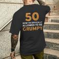 面白い50歳の誕生日プレゼント-50歳の誕生日 メンズTシャツ バックプリント 彼への贈り物