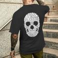 面白いtシャツ 犬 骸骨 ドクロ わんこ メンズ 犬好き グッズ かわいい おもしろ 面白い 服 ネタ メンズTシャツ バックプリント 彼への贈り物