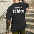 面白いアジアの名前 イスラム教徒のギフト Ichiroの財産 メンズTシャツ バックプリント 彼への贈り物