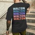 面白いギフト名 Walton 名前入り メンズTシャツ バックプリント 彼への贈り物