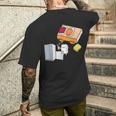 面白い寿司シャツ 日本の刺身 ビール冷蔵庫 メンズTシャツ バックプリント 彼への贈り物