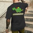 面白い恐竜 レゴサウルス レゴ ザウルス 恐竜 長袖tシャツ メンズTシャツ バックプリント 彼への贈り物