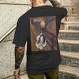 面白い柔術 脚をロックすると白いベルトが叫ぶ メンズTシャツ バックプリント 彼への贈り物