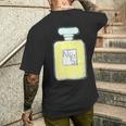香水 ビン 瓶 No5 パフューム 現代アート おしゃれ かわいい デザイン メンズTシャツ バックプリント 彼への贈り物