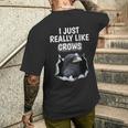 鳥の名言 カラスのような服 カラス メンズTシャツ バックプリント 彼への贈り物