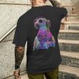鳩 鳥モチーフ 動物 アート 音楽 ヘッドホン 鳩 メンズTシャツ バックプリント 彼への贈り物