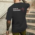 鹿児島生まれの出世都市 長袖tシャツ メンズTシャツ バックプリント 彼への贈り物