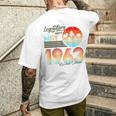 60歳の誕生日 1963年5月から伝説の60歳の誕生日 メンズTシャツ バックプリント 彼への贈り物