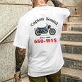 650-W1s Captonound 青タンク 旧車 メンズTシャツ バックプリント 彼への贈り物