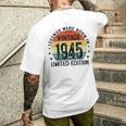 79歳ギフトtシャツ 1945年のベスト・オブ・レジェンド 1945年に誕生 メンズTシャツ バックプリント 彼への贈り物