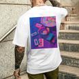 80年代 90年代aporwave レトロ美学 メンズTシャツ バックプリント 彼への贈り物