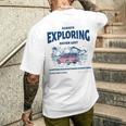 Always Exploring Campfire Ocean Outdoor ビーチライフグラフィック メンズTシャツ バックプリント 彼への贈り物