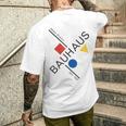 Bauhausムーブメントtシャツ、1923年建築作品。 メンズTシャツ バックプリント 彼への贈り物