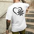Edelweiss フラワーマウンテン Edelweiß フラワーハート Edelweiß 長袖tシャツ メンズTシャツ バックプリント 彼への贈り物