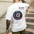 Esa欧州宇宙機関ミッションesmアルテミスパッチ メンズTシャツ バックプリント 彼への贈り物