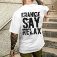 Frankieay Relax 太字フォントシャツ メンズTシャツ バックプリント 彼への贈り物