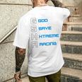 Gixxer、Evolution、Gsxr、ロードレース、オートバイ、オートバイ、バイク。 メンズTシャツ バックプリント 彼への贈り物