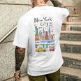 Idéesouvenirs Touristiques De Nyc Pour Lesisiteurs Les Enfants Les Petits-Enfants T-shirt imprimé au dos Cadeaux pour lui