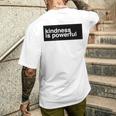 Kindness Is Powerful メンズTシャツ バックプリント 彼への贈り物