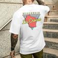 La Crosse ウィスコンシン ヴィンテージ Wi レトロ トライアングル メンズTシャツ バックプリント 彼への贈り物