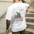 Life Picture Collection トラベル（９） エッフェル塔 ／ フランス ／ パリ メンズTシャツ バックプリント 彼への贈り物