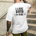 I Love Datacience Analytics アナリストサイエンティスト メンズTシャツ バックプリント 彼への贈り物