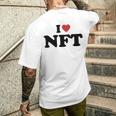 I Love Nft メンズTシャツ バックプリント 彼への贈り物