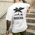 Madère Palmieracances Coucher Deoleil Plage Océan T-shirt imprimé au dos Cadeaux pour lui
