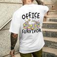 Officeurvivor かわいいアヒルの付箋 ユーモア 長袖tシャツ メンズTシャツ バックプリント 彼への贈り物