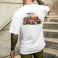 Snirt トラクターtシャツ、トラクター、トラクターコーヒーマグ メンズTシャツ バックプリント 彼への贈り物