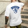 Suomi Finnland フィンランド 旅行ギフト お土産 メンズTシャツ バックプリント 彼への贈り物