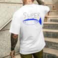 Super Tuna Tuna Fish メンズTシャツ バックプリント 彼への贈り物