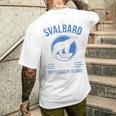 Svalbardpitzbergen ホッキョクグマ ロングイヤービーン ノルウェー ホッキョクグマ メンズTシャツ バックプリント 彼への贈り物