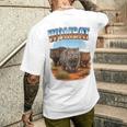 Wombat ヴィンテージ 70年代 90年代 レトロ ウォンバット 動物愛好家 ウォンバット メンズTシャツ バックプリント 彼への贈り物