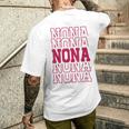 かわいい パーソナライズ ノナ 誕生日 マッチング ファミリー メンズTシャツ バックプリント 彼への贈り物