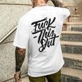 このクソをファック メンズTシャツ バックプリント 彼への贈り物