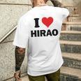 アイハート 平尾ジャパンラブ 日本のお土産品 メンズTシャツ バックプリント 彼への贈り物