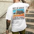 アライグマ愛好家 ゴミ拾い ダンプスターダイビング ゴミ箱 メンズTシャツ バックプリント 彼への贈り物
