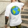 アースボウリングボールアースデイフェイバーズファニーアースデイ メンズTシャツ バックプリント 彼への贈り物