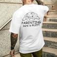 イングリッシュ・ブルドッグ・ドッグ・ラブ・アール キュートなファニー・ドッグ・ママ メンズTシャツ バックプリント 彼への贈り物