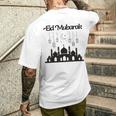 イードムバラクモスクシルエットランタン 三日月星 メンズTシャツ バックプリント 彼への贈り物