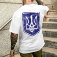 ウクライナの紋章 ウクライナの強いビシバンカ メンズTシャツ バックプリント 彼への贈り物