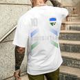 ウズベキスタン国旗 ウズベキスタン プライド愛好家 メンズTシャツ バックプリント 彼への贈り物