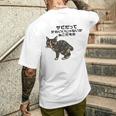 オリジナルワード&猫ピクチャー サビだってかわいいじゃないか ねこだもの ジャパニーズボブテイル メンズTシャツ バックプリント 彼への贈り物