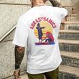 オーラ農業 面白い ミーム ダンシング ボート レース メンズTシャツ バックプリント 彼への贈り物